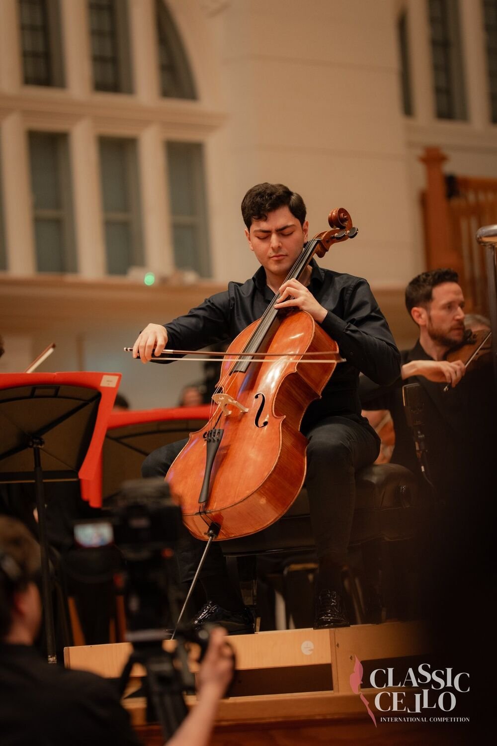 Mikayel Voskanyan performing on stage