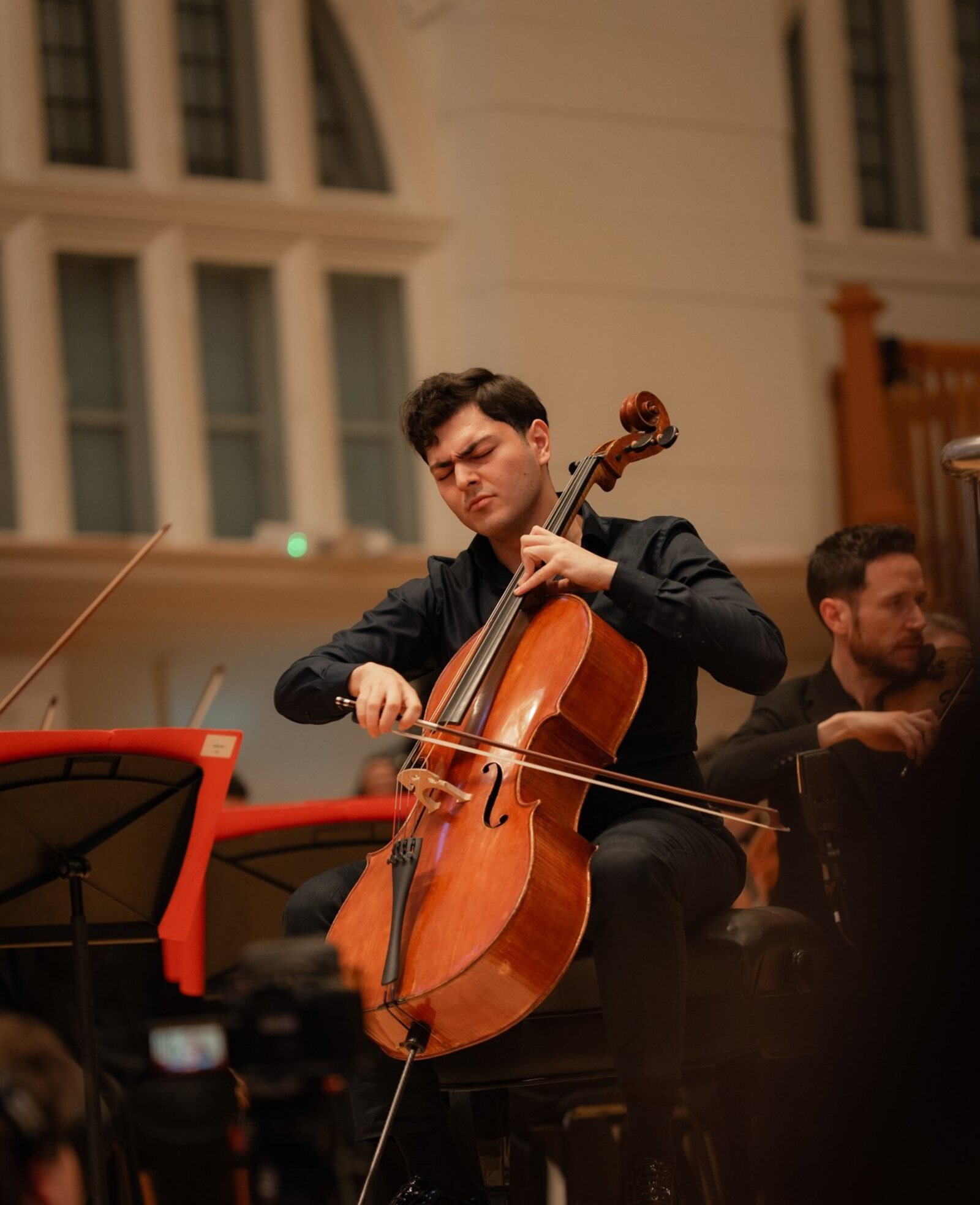 Mikayel Voskanyan performing on stage